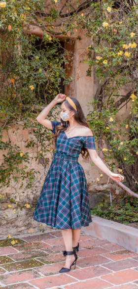 Off the Shoulder 50s Dress at Old Mill Foundation