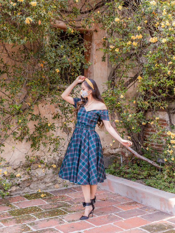 Off the Shoulder 50s Dress at Old Mill Foundation