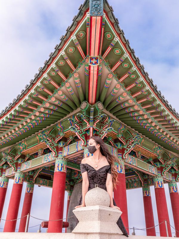 Sophisticated Black Jacquard 50s Dress