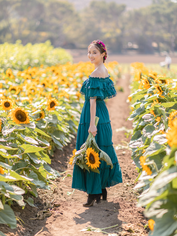 Emerald Off Shoulder Maxi