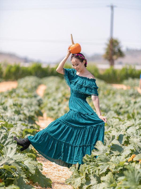 Emerald Off Shoulder Maxi
