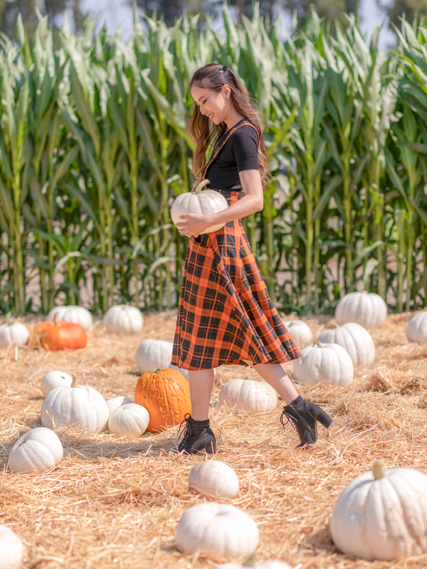 Bat Crazy for Orange Plaid