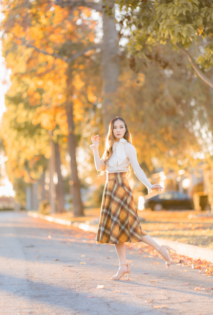 Fall Bows and Plaid Skirts