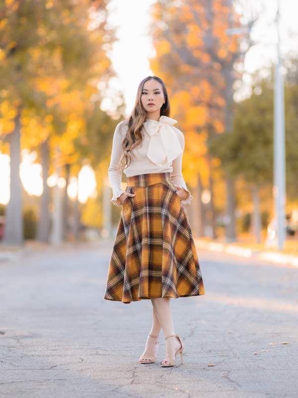 Fall Bows and Plaid Skirts