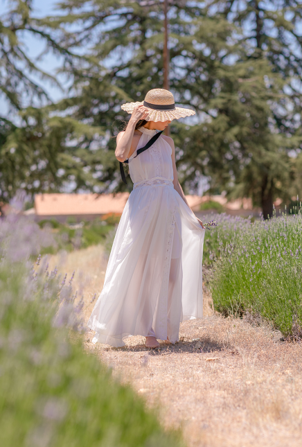 Chiffon Halter Maxi Dress