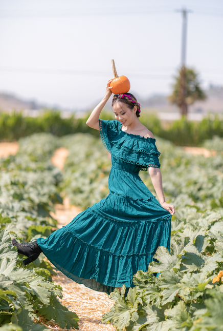 Emerald Off Shoulder Maxi