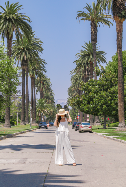 Power Jumpsuit with Neck Scarf