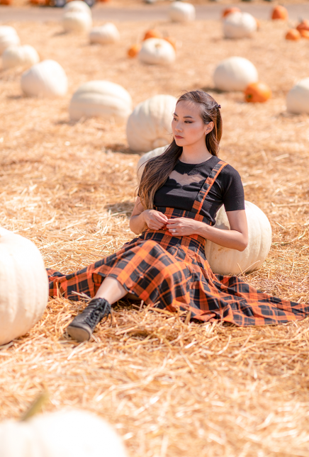 Bat Crazy for Orange Plaid