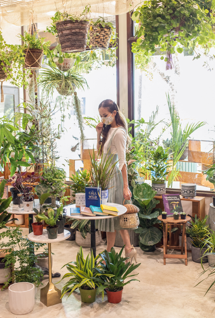 Book and Plant Lover Sage Pinafore