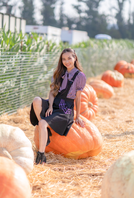 Striped Blouse and Spooky Pinafore